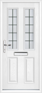 Dorset Box Lead black composite front door